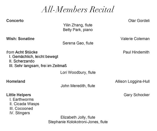 Flute Festival Seattle Flute Society